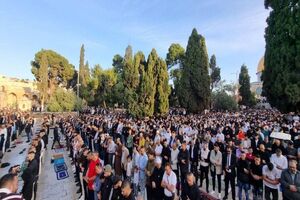 نماز عید سعید قربان در مسجد الاقصی برگزار شد