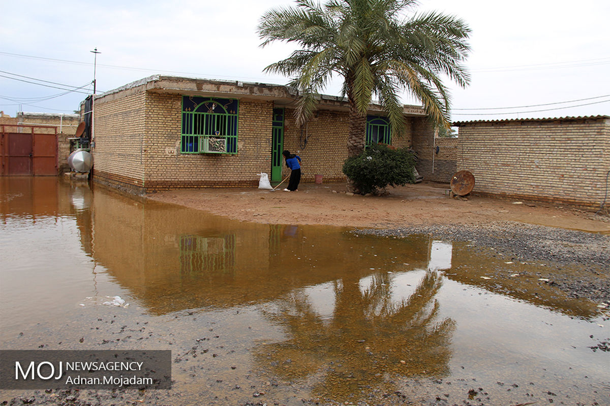 سیل در منطقه چم العبید خوزستان