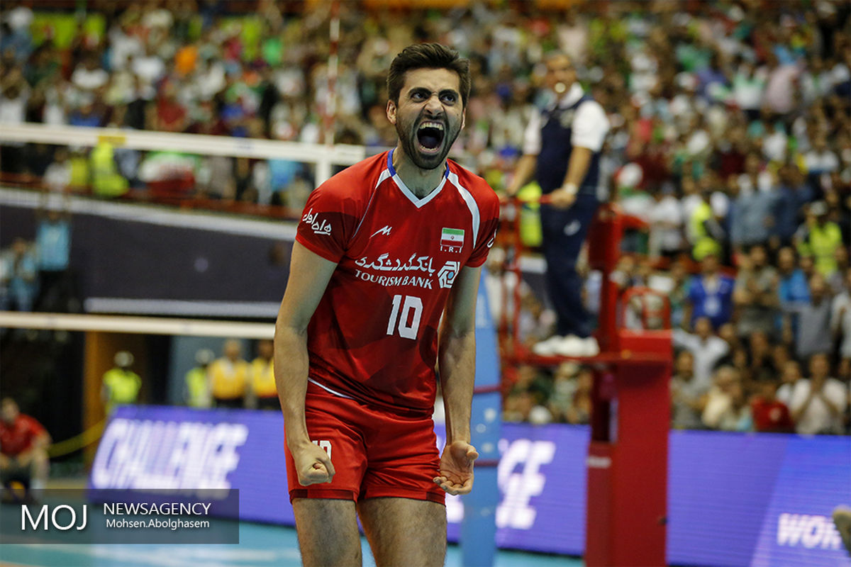 دیدار تیم های والیبال ایران و آرژانتین