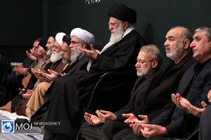 عزاداری شب شهادت حضرت فاطمه (س) با حضور مقام معظم رهبری