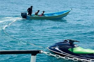 جان سرنشینان شناور تفریحی توسط گروه امداد و نجات دریایی نجات یافت