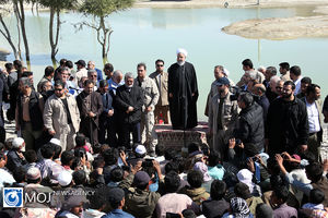 بازدید رییس جمهوری از مناطق سیل زده سیستان و بلوچستان
