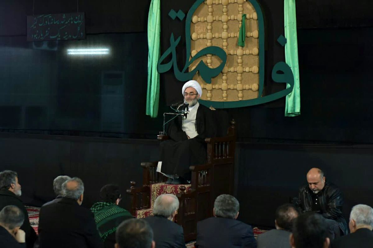 آیت‌الله فلاحتی در مراسم شهادت حضرت زهرا(س) در مهدیه رشت