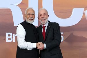 رهبران هند و برزیل در میان اجرایی شدن تعرفه های آمریکا، رایرنی کردند