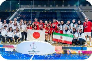 تیم پدل زنان ایران در آسیا نایب قهرمان شد