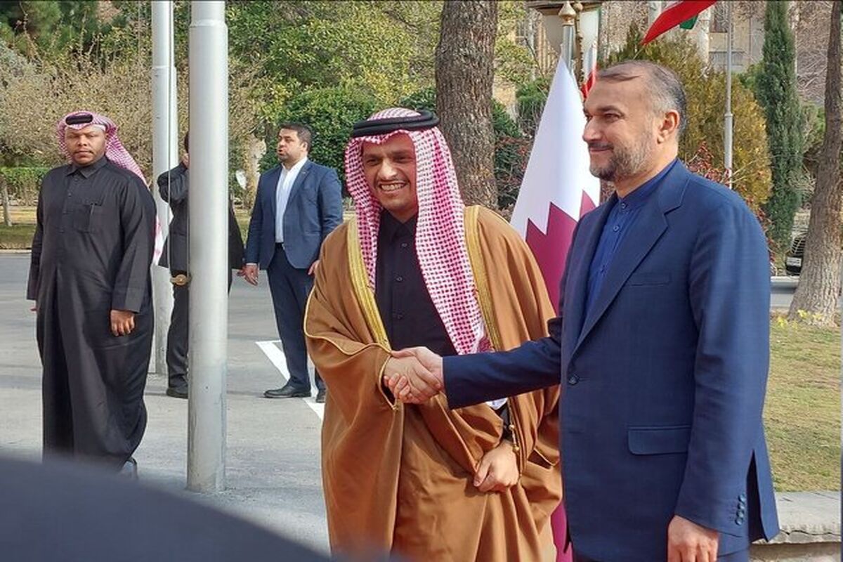 امیرعبداللهیان و وزیر خارجه قطر