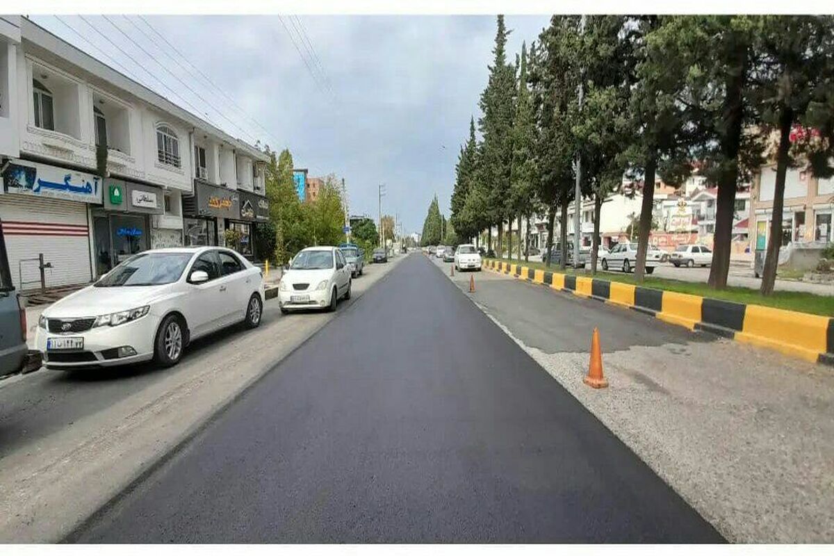 آسفالت معابر شهری چالوس 