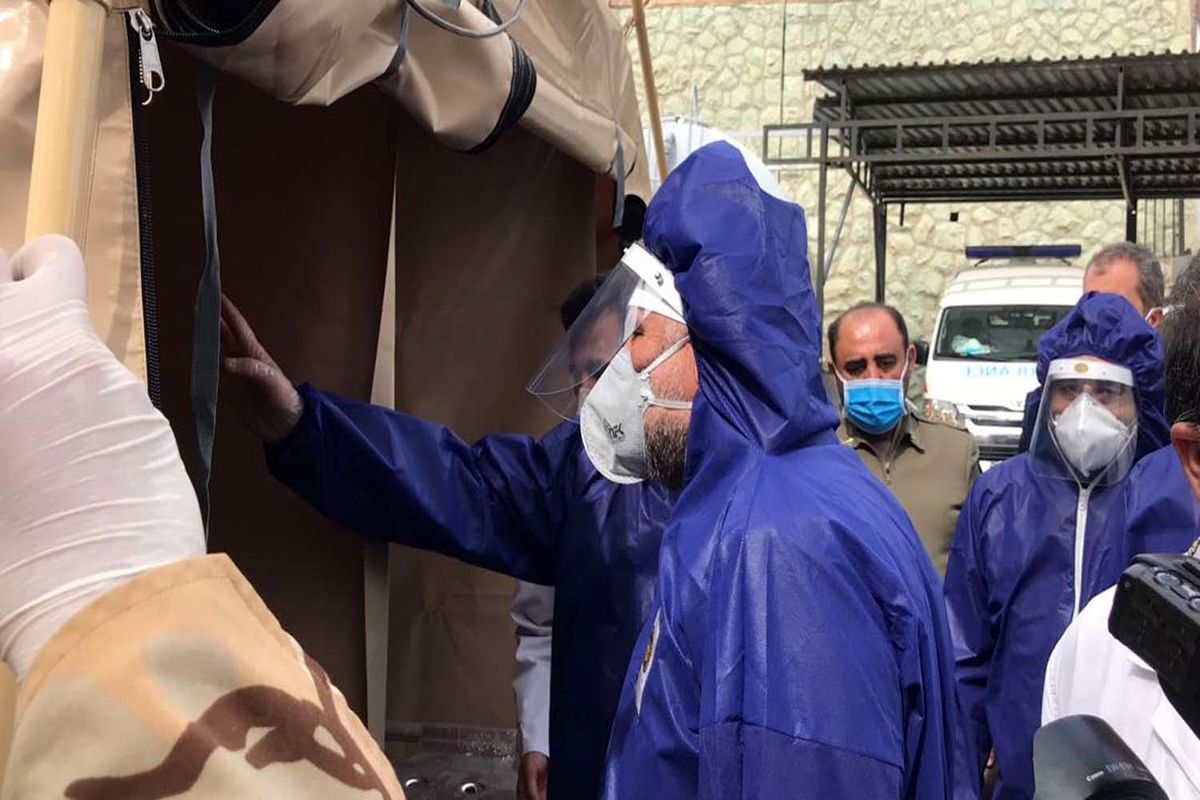 بازدید کیومرث حیدری از بیمارستان هاجر