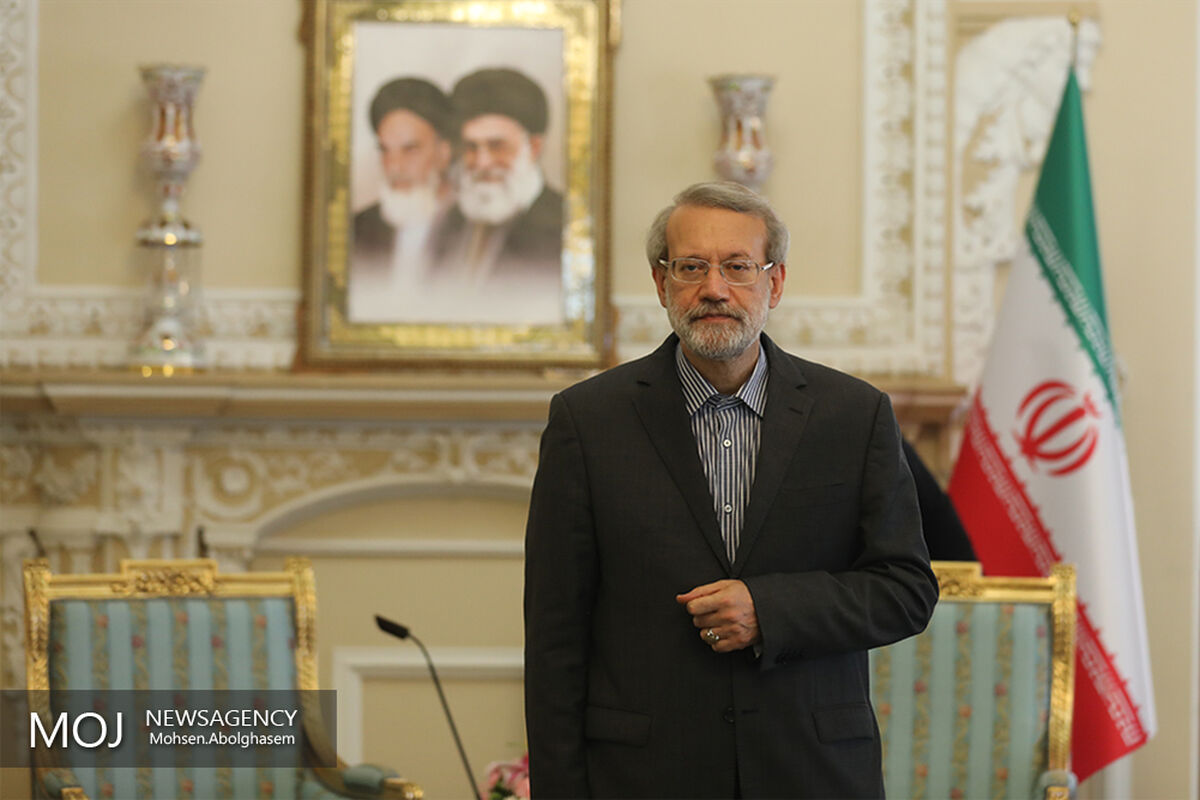 دیدار وزیر کشور آذربایجان با علی لاریجانی
