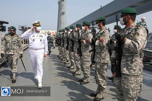 استقبال فرمانده نیروی دریایی ارتش از دریادلان ناوگروه ۷۵ 