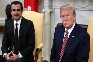 امیر قطر و ترامپ درباره تحولات خاورمیانه با یکدیگر گفتگو کردند