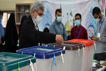 سردار قاآنی رای خود را به صندوق آرا انداخت