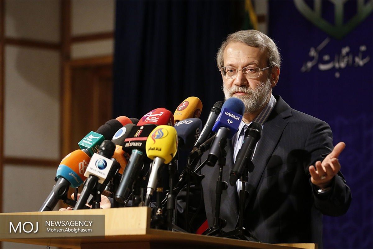 بازدید علی لاریجانی رییس مجلس شورای اسلامی از ستاد انتخابات کشور