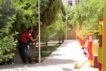 اجرای رنگ آمیزی مبلمان وسایل بازی و پایه چراغ ها ی پارک ها و میادین سطح شهر