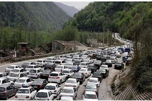 بار ترافیکی محورهای مازندران افزایش یافت