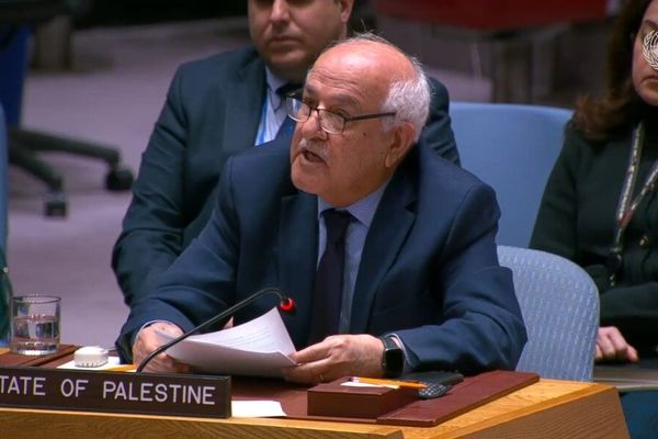 نماینده فلسطین در سازمان ملل خواستار پایان جنگ شد