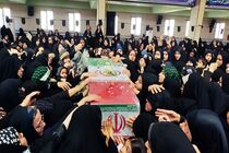 پیکر مطهر ۴ تن از شهدای مدافع امنیت در شهرستان فسا تشییع شد