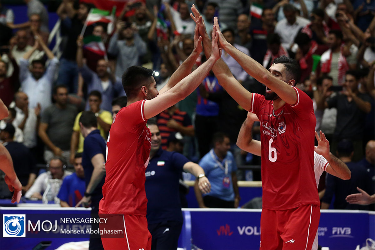 دیدار تیم های ملی والیبال ایران و کانادا
