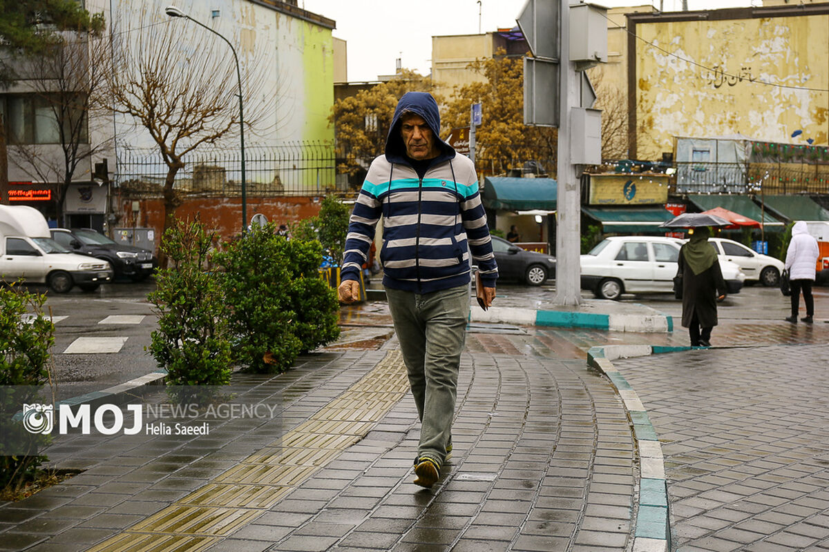 بارش باران در تهران