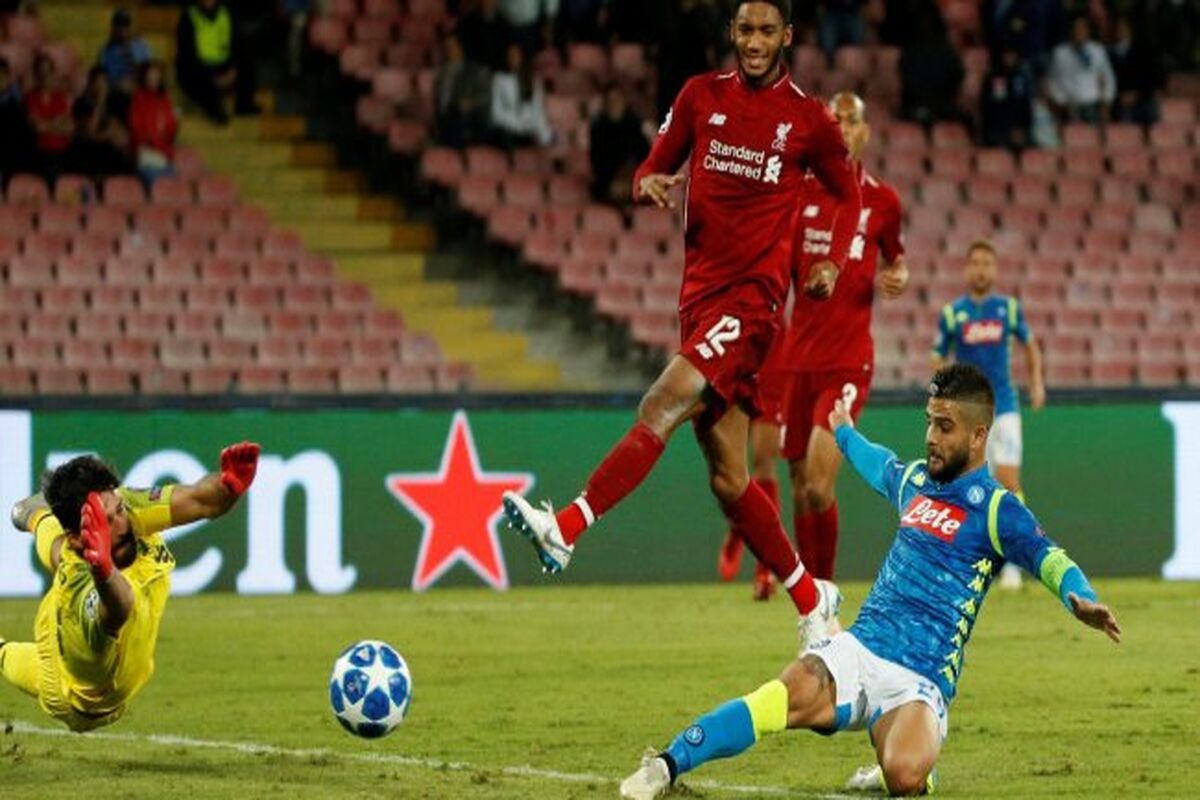 بازی لیورپول و ناپولی