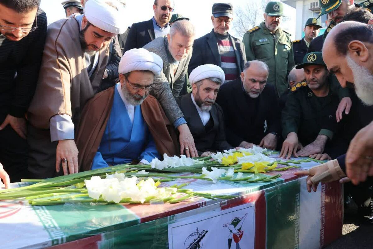 تشییع و خاکسپاری جانباز شهید پورابراهیم دافچاهی در رشت