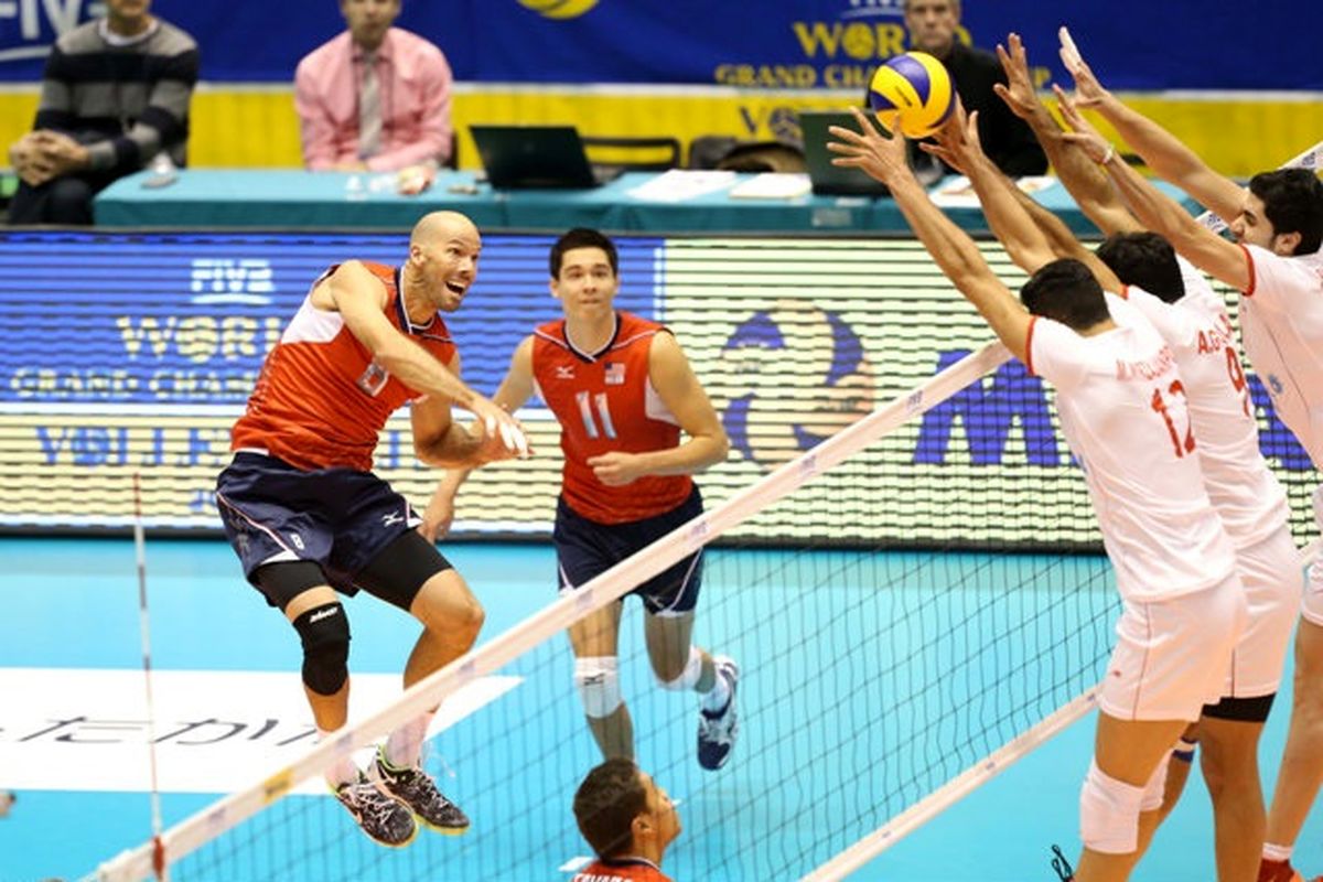 والیبال ایران و آمریکا 