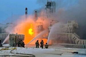 پالایشگاه روسیه در پی حمله پهپادی اوکراین آسیب دید
