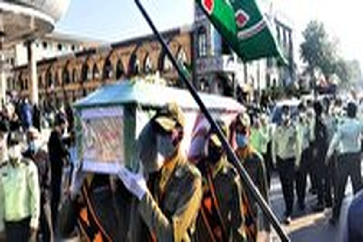 تشییع پیکر نخستین شهید پلیس فتا ناجا در قائم شهر