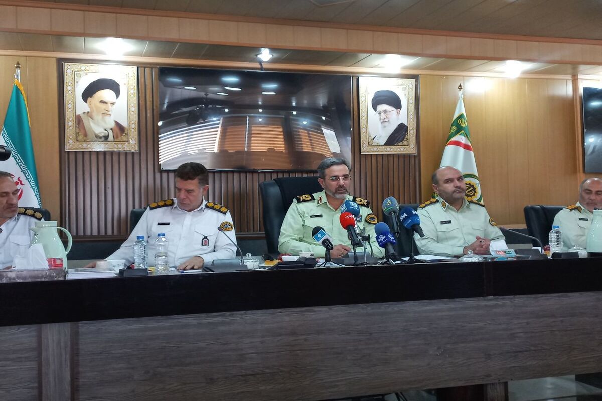 نشست خبری فرمانده نیروی انتظامی استان اردبیل