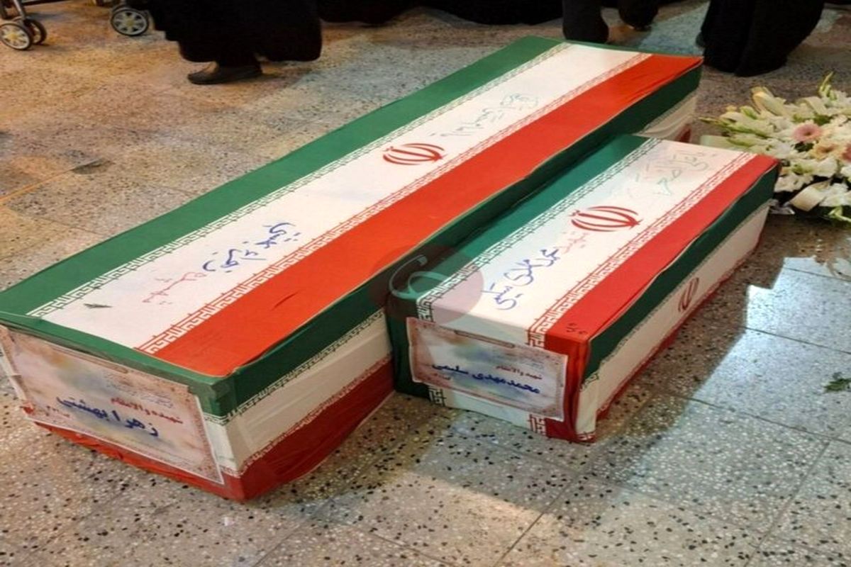 تابوت یک مادر و فرزند 
