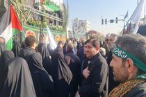 حضور معاون اول رئیس جمهور در مراسم تشییع پیکر شهدای گمنام