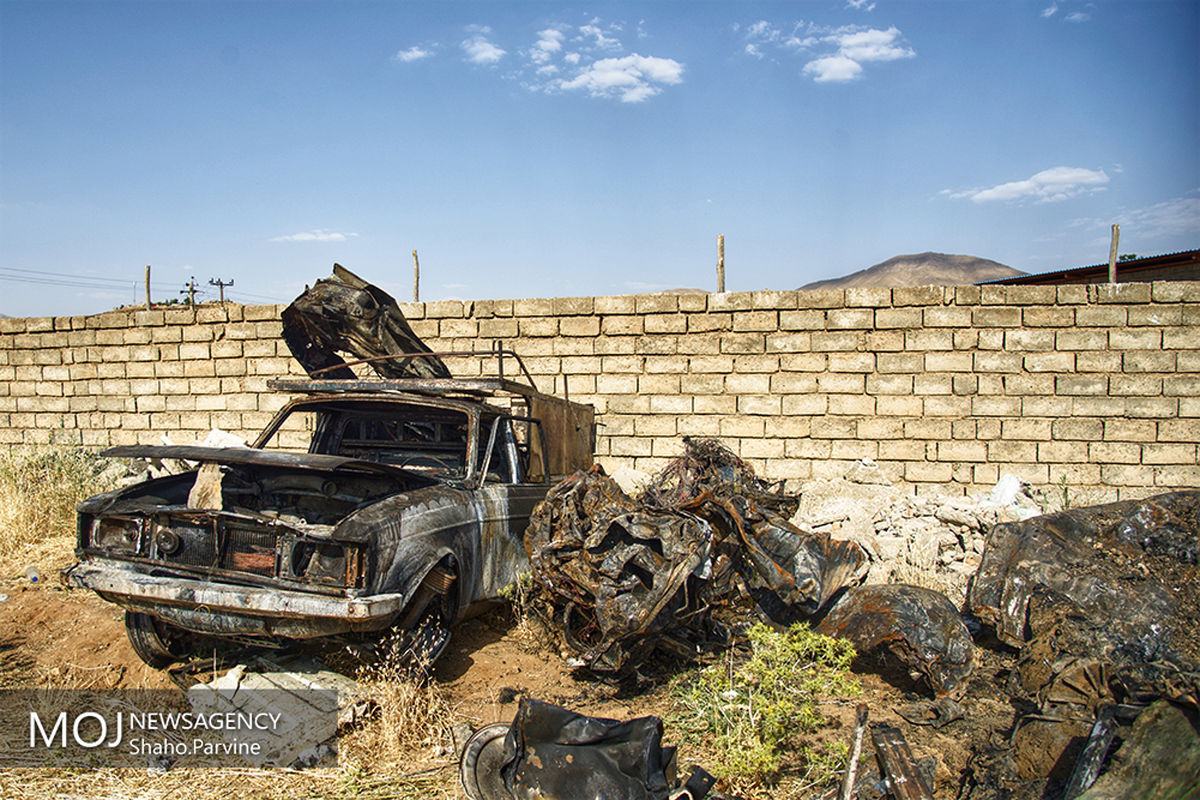 صبح تصادف مرگبار اتوبوس و تانکر سوخت در سنندج