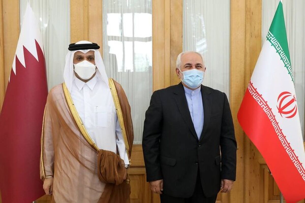 دیدار وزیر امور خارجه قطر با ظریف