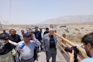 مسیر جایگزین پل رودخانه شور هرمزگان برای تردد ایجاد شده است