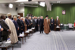 دیدار شرکت‌کنندگان در کنفرانس اتحادیه بین‌ المجالس با مقام معظم رهبری