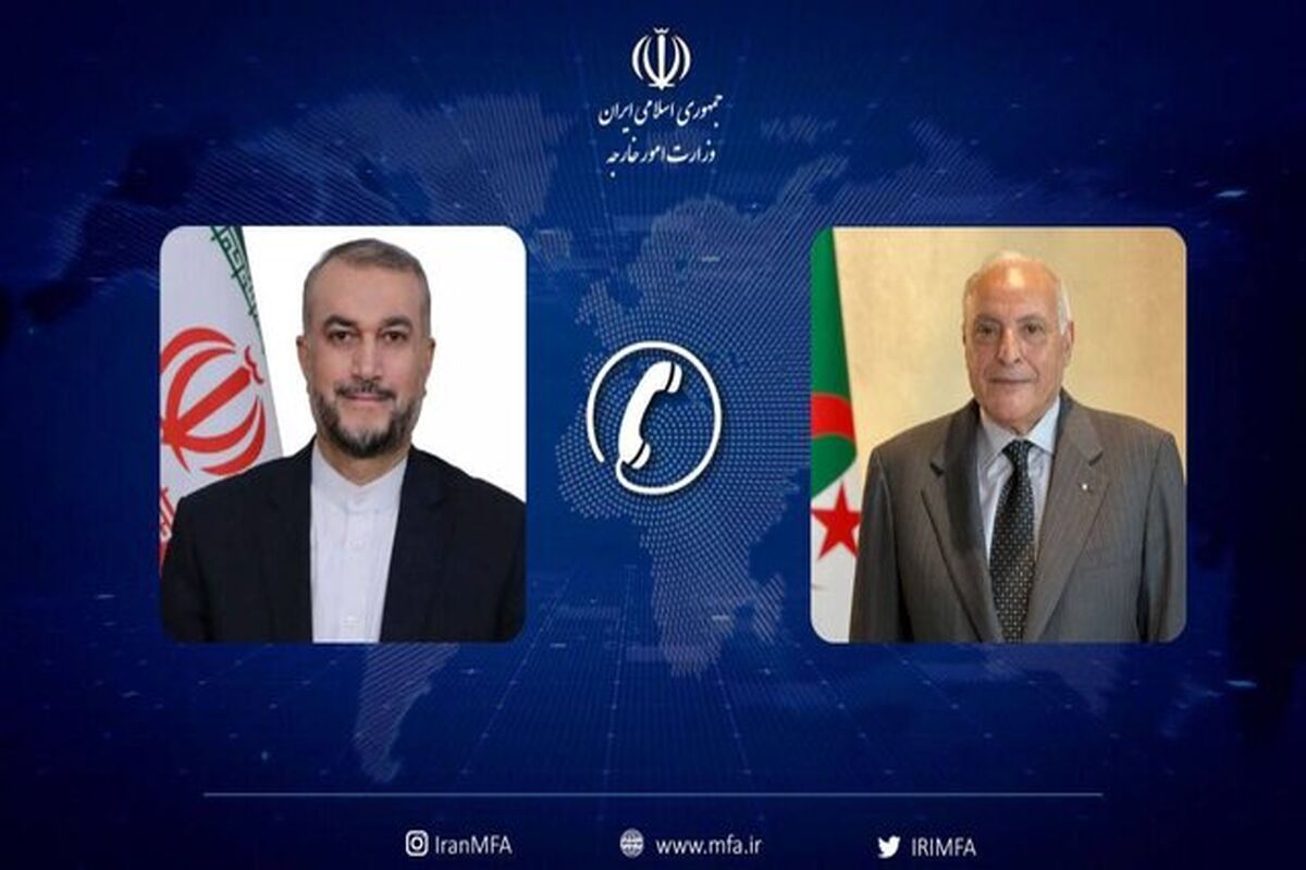 امیر عبداللهیان از وزیر خارجه الجزایر برای سفر به تهران دعوت کرد