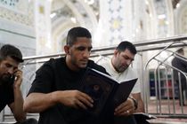 ملی‌پوشان کشتی ایران حرم امام رضا(ع) را زیارت کردند