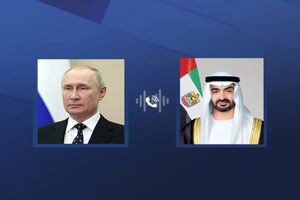 پوتین و رئیس امارات درباره ایران گفتگو کردند