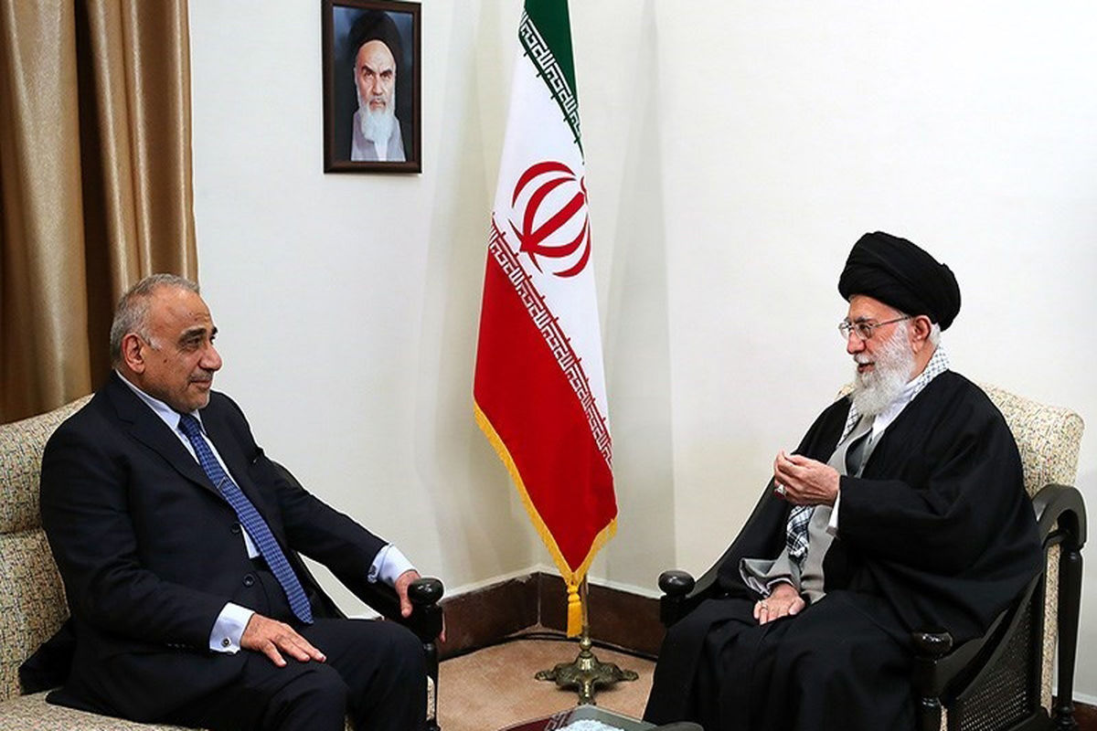 امام خامنه ای و نخست وزیر عراق