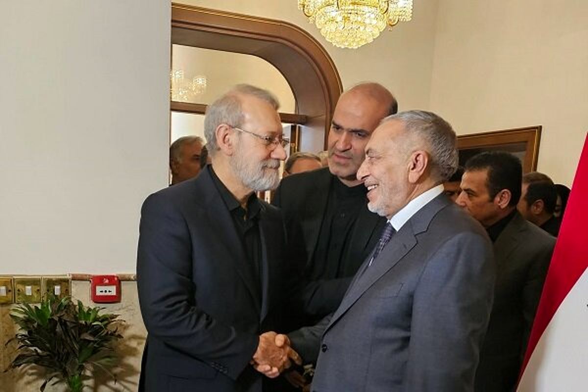 علی لاریجانی با رئیس مجلس عراق دیدار کرد