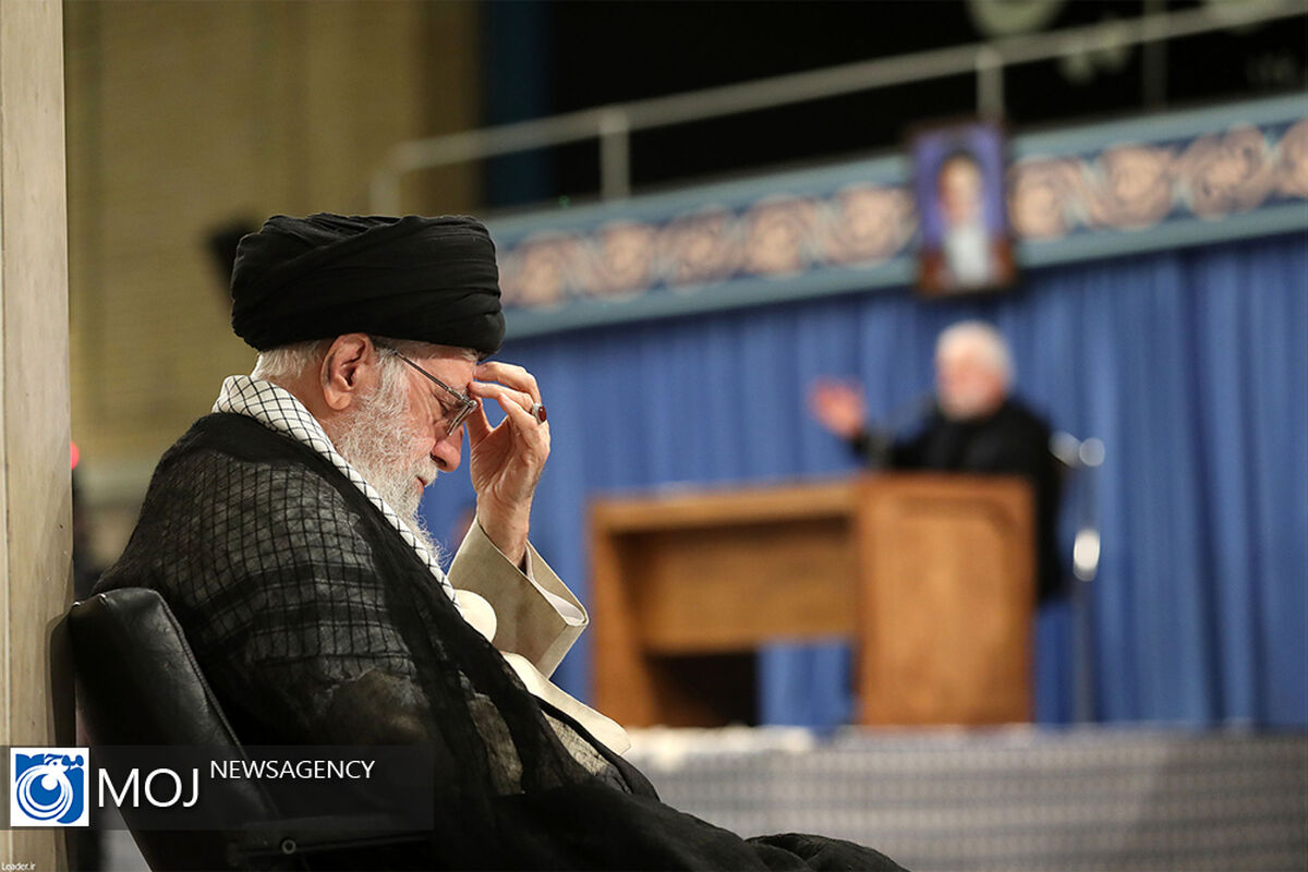 سوگواری مولای متقیان امام علی(ع) با حضور مقام معظم رهبری