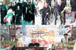 مردم قم روزگذشته میهمان 6000لاله گلگون کفن در 77گلزار شهید بودند