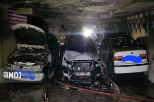 یک مجتمع ۶۰ واحدی در تهران دچار حریق شد+ تصویر