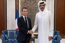 امیر قطر و مکرون با محوریت ایران گفتگو کردند