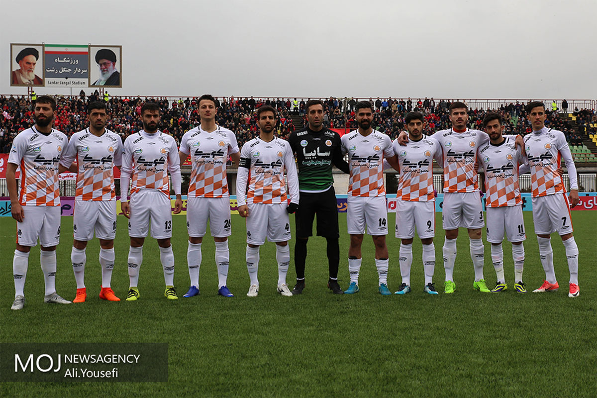 دیدار تیم های فوتبال سپید رود رشت  و سایپا