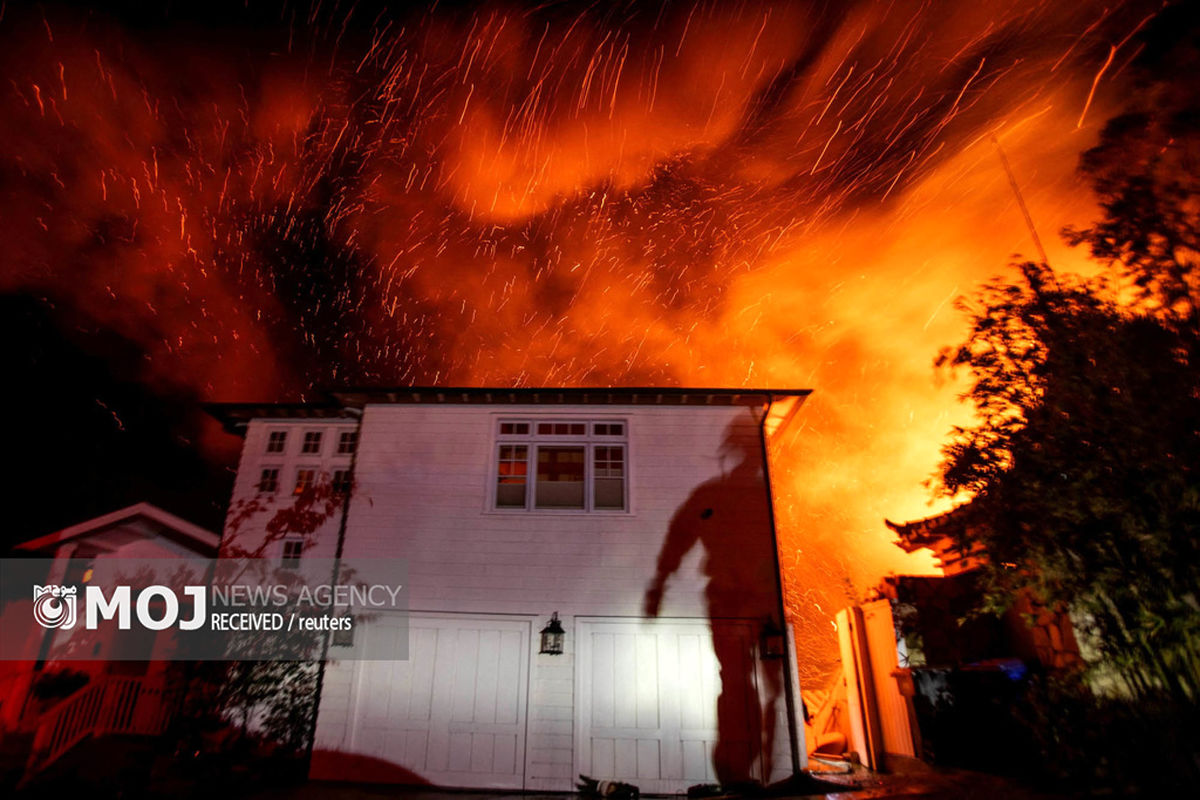 تصاویر ترسناک آتش سوزی لس آنجلس