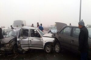 واژگونی خودرو 206 درجاده هراز پنج مجروح بر جای گذاشت