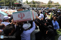 مراسم تشییع شهدای حادثه تروریستی محور خاش ـ تفتان