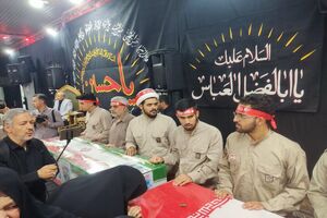 پیکر ۴ شهید حمله رژیم صهیونیستی در مشهد تشییع شد