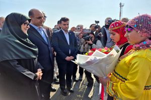 سخنگوی دولت وارد بندر انزلی شد + فیلم